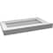 Ekena Millwork Vertical Surface Mount PVC Gable Vent w/ 2"W x 2"H , Brickmould Sill Frame, 20"W x 12"H GVPVE20X1203SN - alternate 3